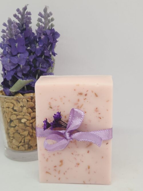 MSS 004 - SABONETE ARTESANAL DE LAVANDA FRANCESA - Imagem 1