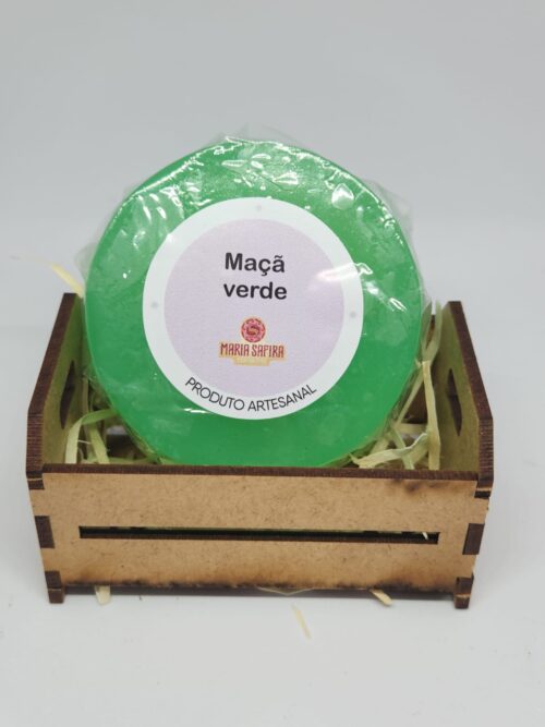 MSF 017 - SABONETE ARTESANAL DE MAÇÃ VERDE - Imagem 1