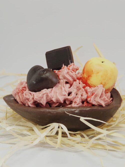 MSP 003 - SABONETE OVO DE PÁSCOA COM CHOCOLATE AO LEITE E CREME DE MAÇÃ - Imagem 1